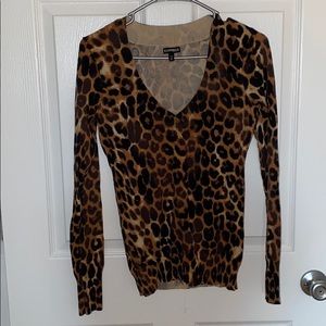 Leopard print sweater
